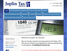 Tablet Screenshot of joplintax.com